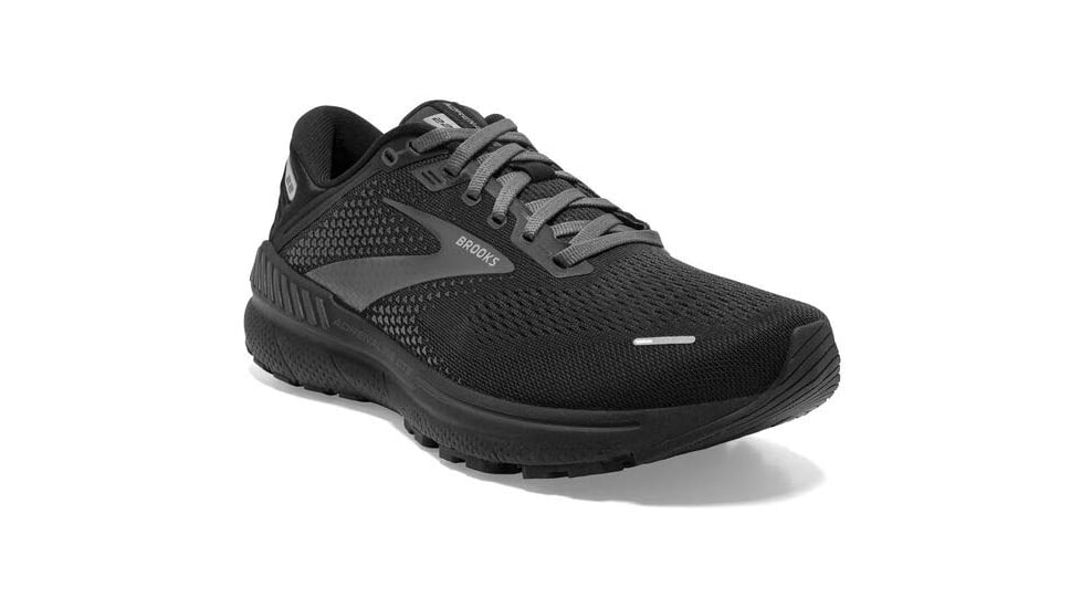 Brooks Adrenaline GTS 22 Running Shoes - Womens, Medium, Black/Black/Ebony, 7.0, 1203531B020.070