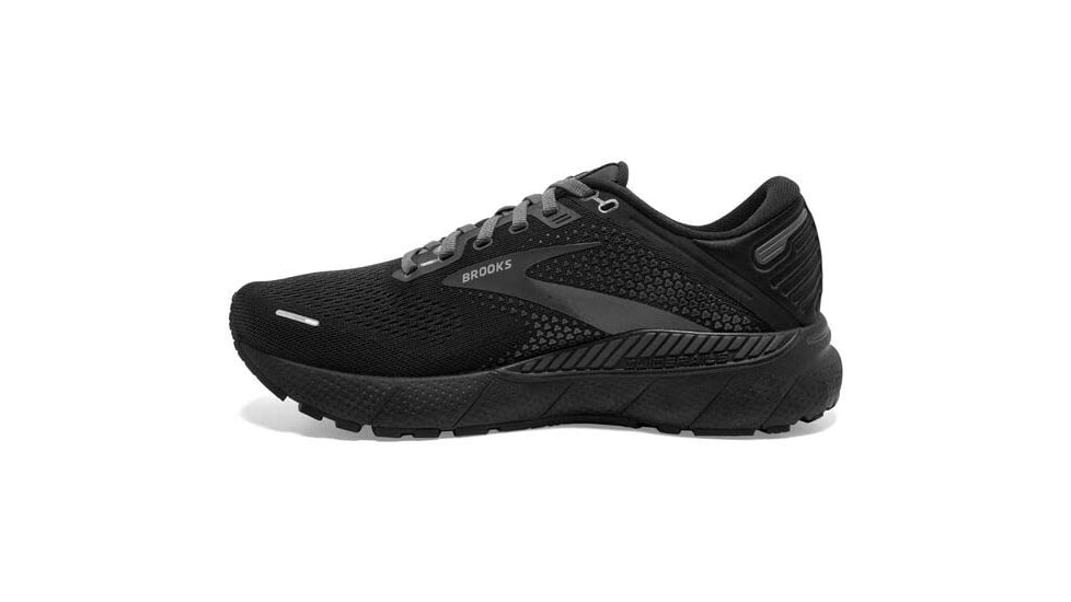 Brooks Adrenaline GTS 22 Running Shoes - Womens, Medium, Black/Black/Ebony, 7.0, 1203531B020.070