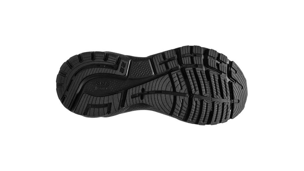 Brooks Adrenaline GTS 22 Running Shoes - Womens, Medium, Black/Black/Ebony, 7.0, 1203531B020.070