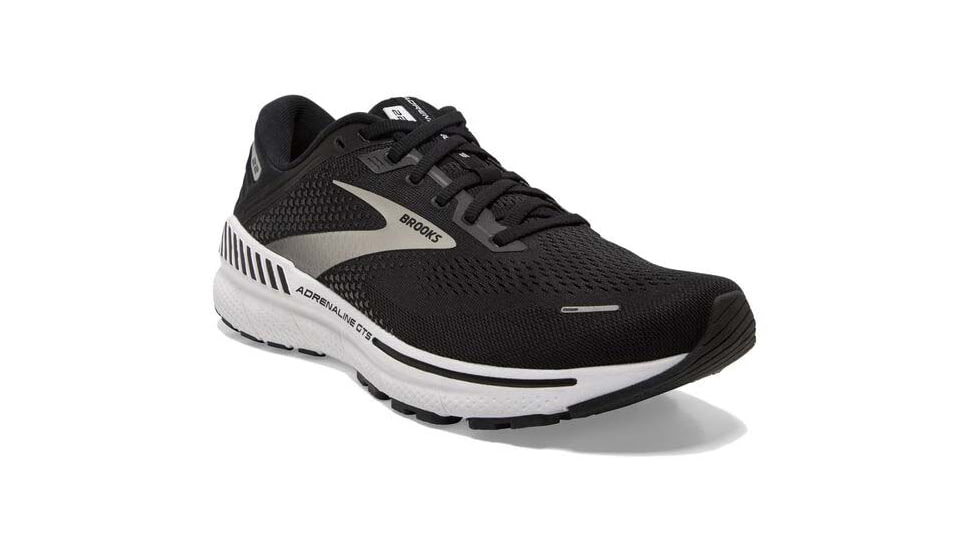 Brooks Adrenaline GTS 22 Running Shoes - Womens, Medium, Black/Silver/Anthracite, 10.5, 1203531B043.105