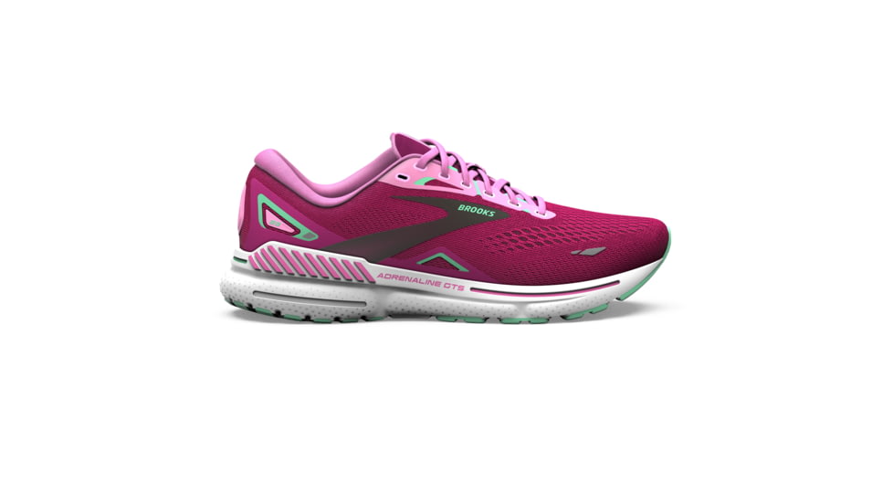 Brooks Adrenaline GTS 23 Running Shoes - Womens, Pink/Festival Fuchsia/Black, 6 Narrow, 1203811B639.060