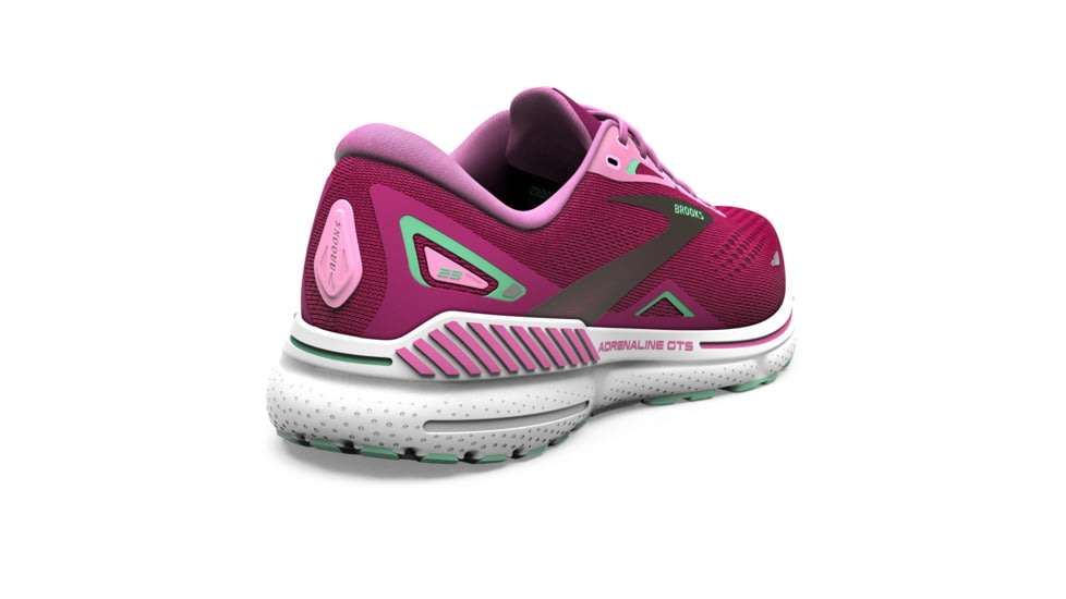 Brooks Adrenaline GTS 23 Running Shoes - Womens, Pink/Festival Fuchsia/Black, 6 Narrow, 1203811B639.060