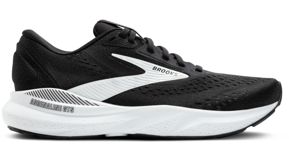 Brooks Adrenaline GTS 24 Road Running Shoes - Mens, Black/White, 9.5 US/Medium, 1104371D087.095
