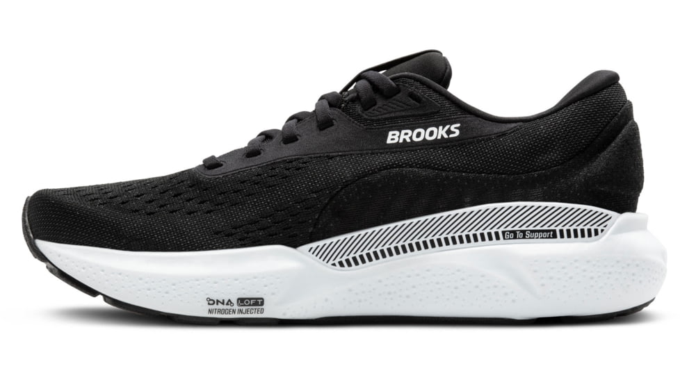 Brooks Adrenaline GTS 24 Road Running Shoes - Mens, Black/White, 9.5 US/Medium, 1104371D087.095