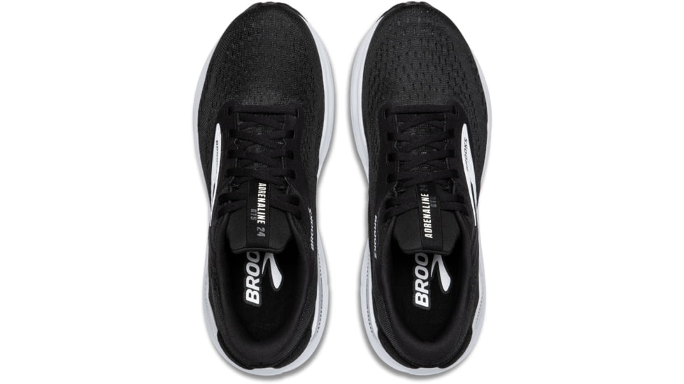 Brooks Adrenaline GTS 24 Road Running Shoes - Mens, Black/White, 9.5 US/Medium, 1104371D087.095