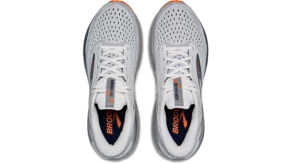 Brooks Adrenaline GTS 24 Road Running Shoes - Mens, White/Peacoat/Alloy, 9.0 US/Medium, 1104371D129.090