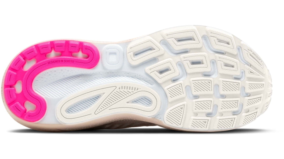 Brooks Adrenaline GTS 24 Road Running Shoes - Womens, Chateau Grey/Coconut/Pink, 6.5 US/Medium, 1204261B159.065