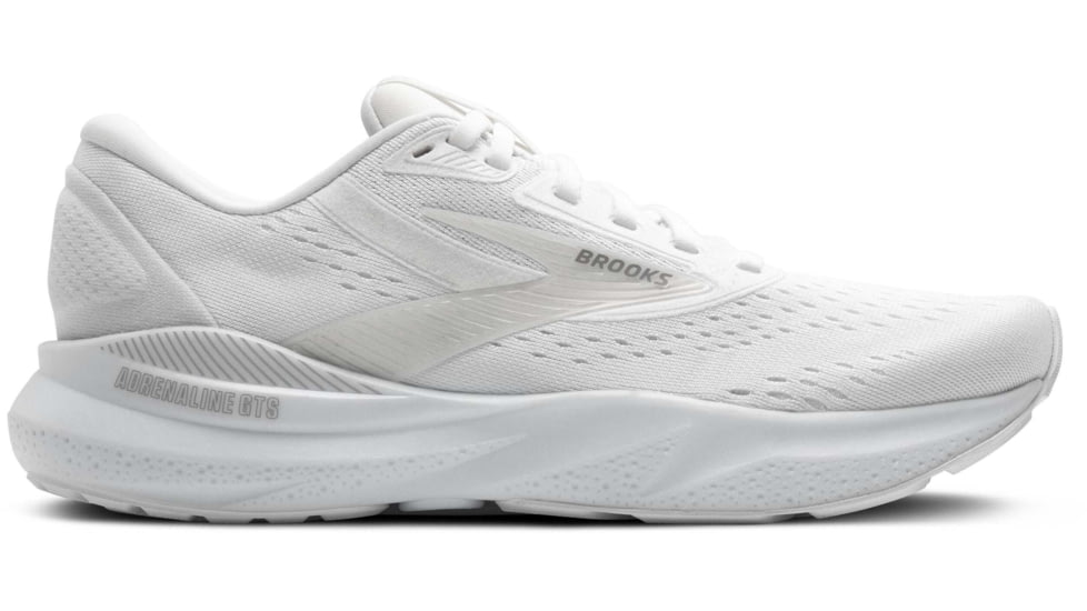 Brooks Adrenaline GTS 24 Road Running Shoes - Womens, White/Oyster/Alloy, 6.0 US/Medium, 1204261B148.060