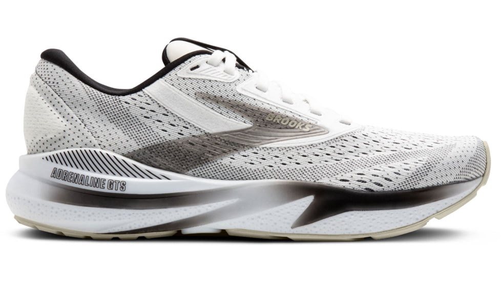 Brooks Adrenaline GTS 24 Running Shoes - Mens, White/Black/Pelican, 12 US, 1104371D126.120
