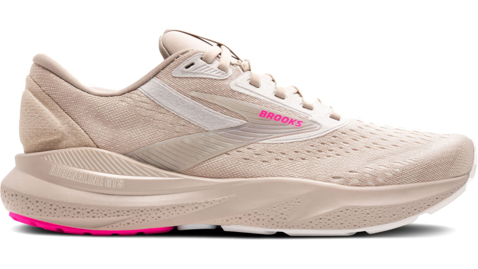 Brooks Adrenaline GTS 24 Running Shoes - Womens, Chateau Grey/Coconut/Pink, 8 US, 1204261B159.080