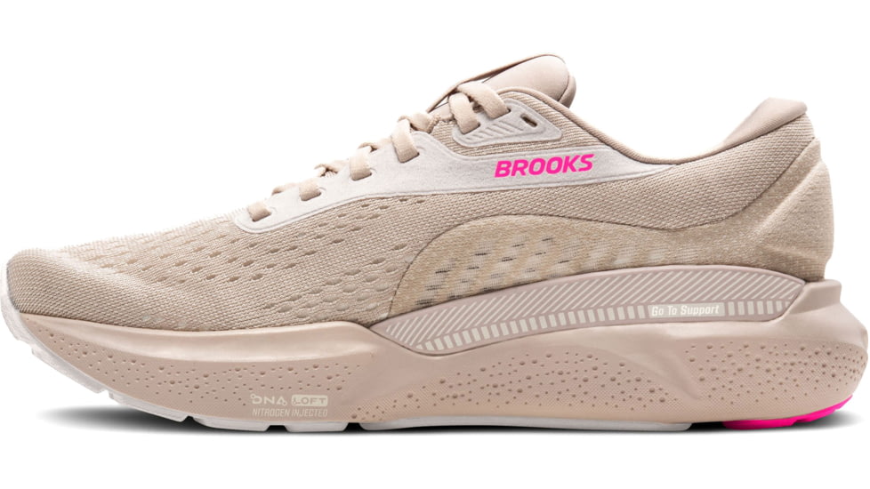 Brooks Adrenaline GTS 24 Running Shoes - Womens, Chateau Grey/Coconut/Pink, 8 US, 1204261B159.080