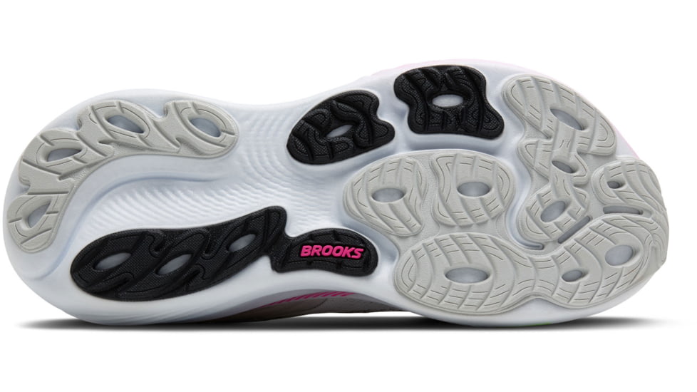 Brooks Adrenaline GTS 25 Road Running Shoes - Womens, Oyster/Pink/Green, 7.5, 1B, 1204431B053.075