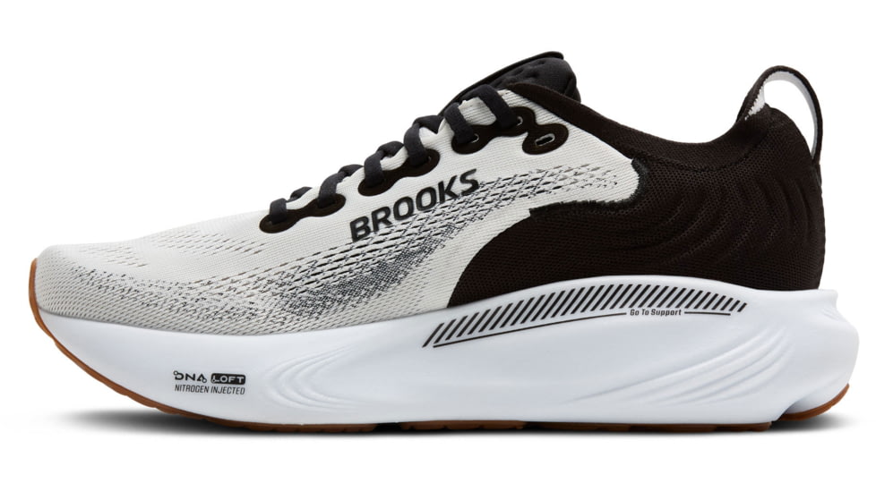 Brooks Adrenaline GTS 25 Road Running Shoes - Womens, White/Black/White, 8, 1B, 1204431B189.080