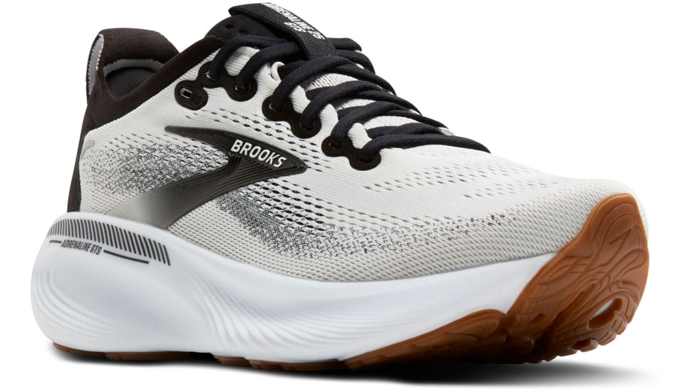 Brooks Adrenaline GTS 25 Road Running Shoes - Womens, White/Black/White, 8, 1B, 1204431B189.080