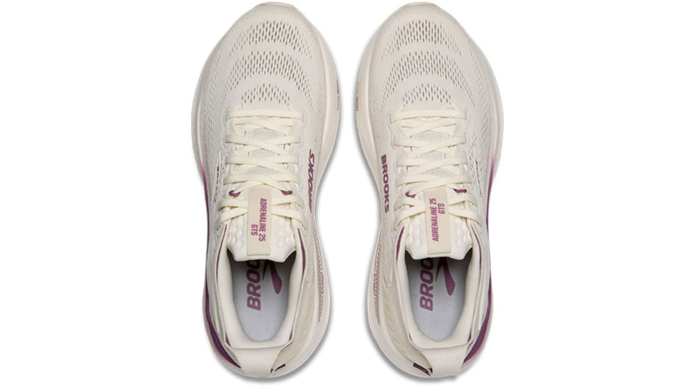 Brooks Adrenaline GTS 25 - Womens Road Running Shoes, Coconut/Argyle, 10 US, 1204431B128.100