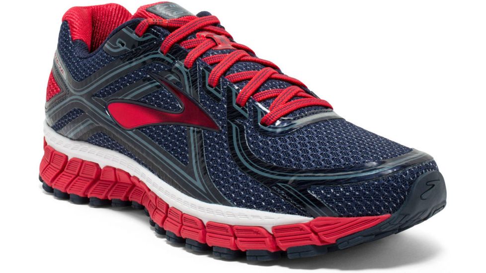 Adrnaline GTS 16 Road Running Shoe - Mens-Peacoat/HighRiskRed/ChinaBlue-Medium-11