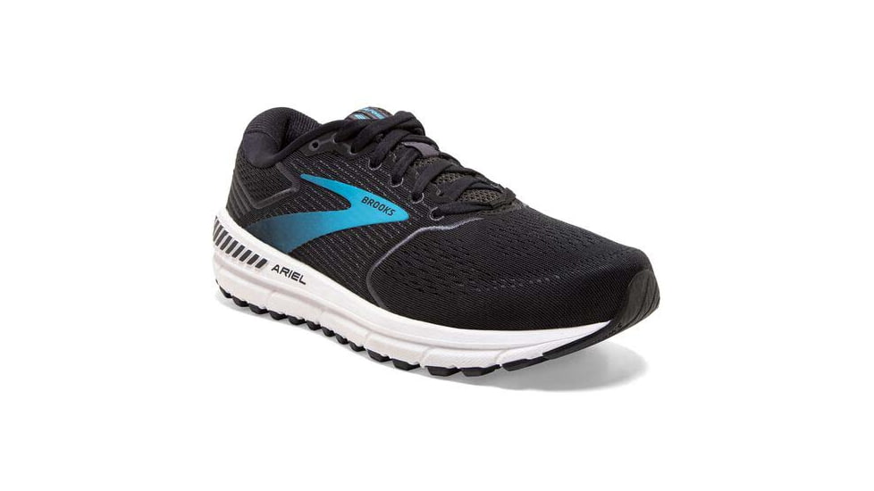 Brooks Ariel 20 Running Shoes - Womens, Wide, Black/Ebony/Blue, 6.5, 1203151D064.065