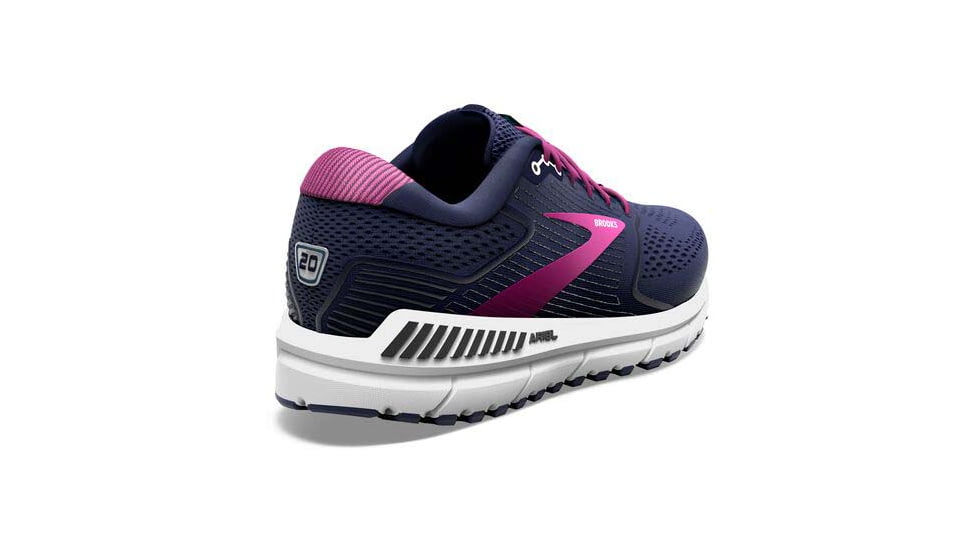 Brooks Ariel 20 Running Shoes - Womens, Medium, Peacoat/Vivid Viola/White, 8.5, 1203151B491.085