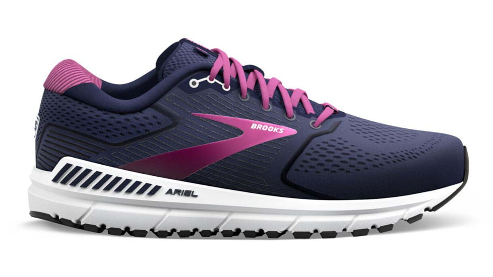 Brooks Ariel 20 Running Shoes - Womens, Medium, Peacoat/Vivid Viola/White, 8.5, 1203151B491.085