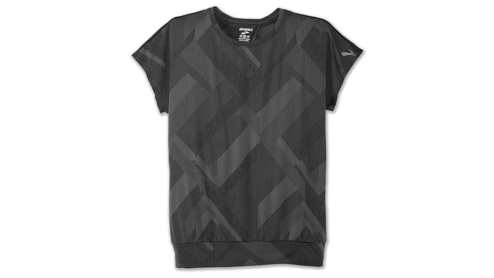 Brooks Array Short Sleeve - Womens, Asphalt Eclipse Jacquard, Medium, 221340018.030