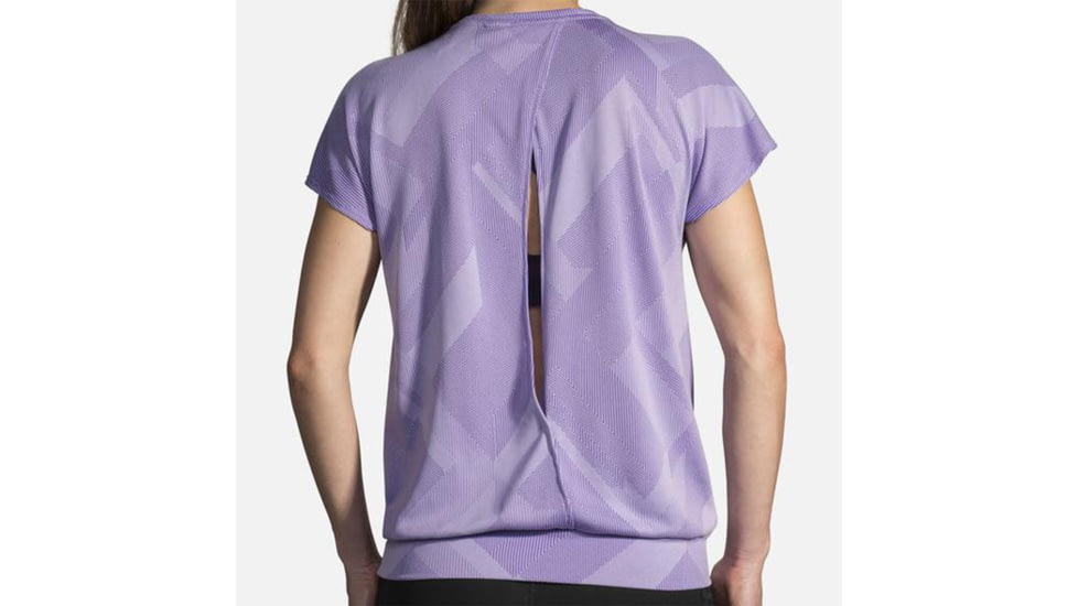 Brooks Array Short Sleeve - Womens, Lilac Eclipse Jacquard, Small, 221340562.025