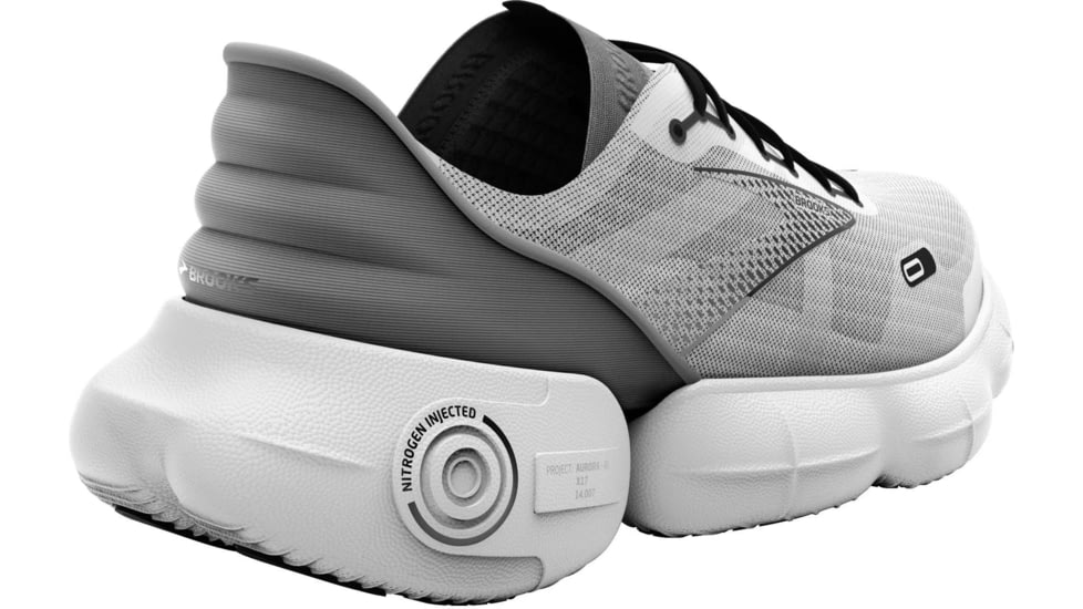 Brooks Aurora-BL Running Shoes - Womens, Medium, White/Alloy/Black, 8.5, 1203541B108.085