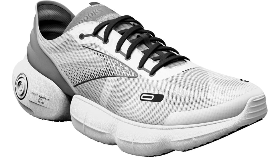 Brooks Aurora-BL Running Shoes - Womens, Medium, White/Alloy/Black, 8.5, 1203541B108.085