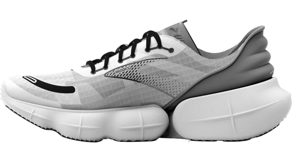 Brooks Aurora-BL Running Shoes - Womens, Medium, White/Alloy/Black, 8.5, 1203541B108.085