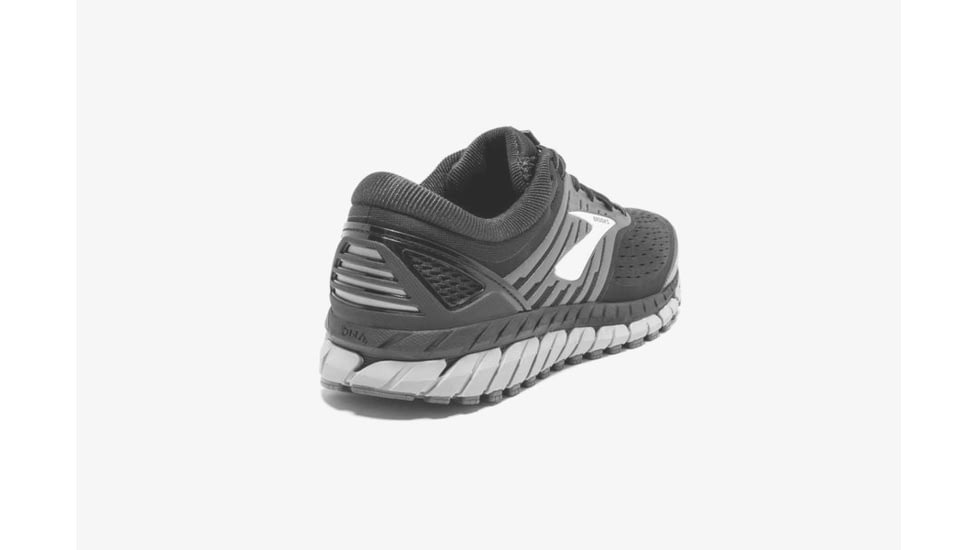 Brooks Beast 18 Mens Road Running Shoes, Black/Grey/Silver, 8 US, Wide, 1102822E004.080