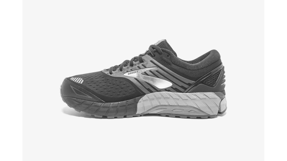 Brooks Beast 18 Mens Road Running Shoes, Black/Grey/Silver, 14 US, Medium, 1102821D004.140