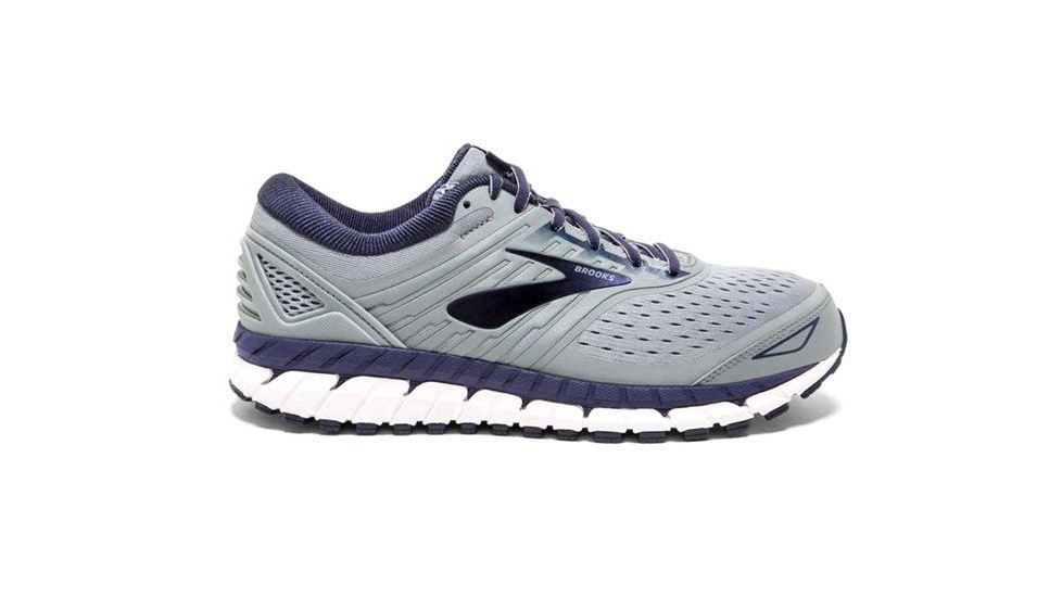 Brooks Beast 18 Road Running Shoes - Mens, Grey/Navy/White, Medium, 9 US, 1102821D015.090