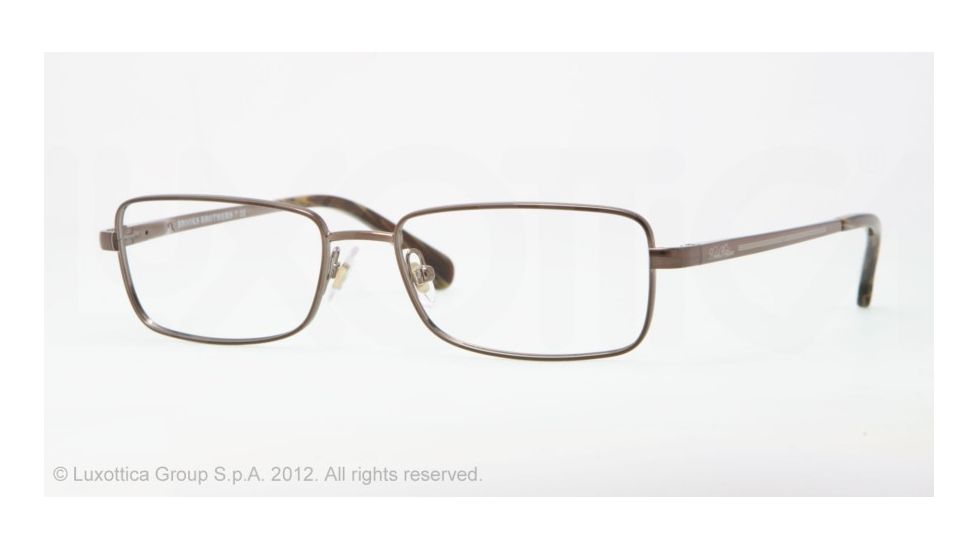 Brooks Brothers BB 1012 BB1012 Progressive Prescription Eyeglasses 1161-54 - Brown Frame, Demo Lens Lenses
