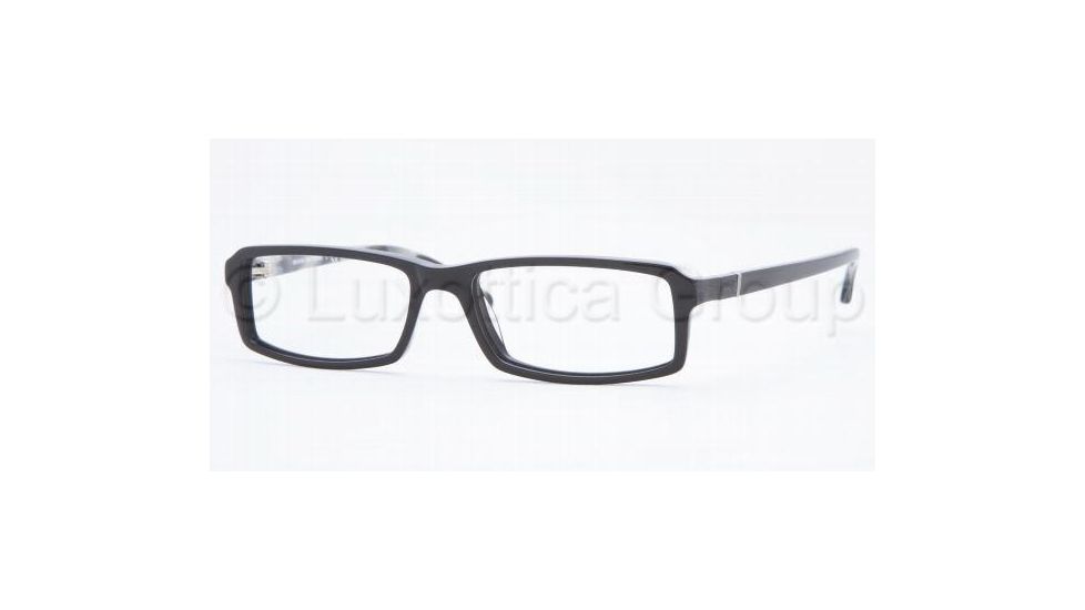Brooks Brothers BB723 Bifocal Eyeglasses - Black/Black Horn Demo Lens Frame / 53 mm Prescription Lenses, 5336-5316