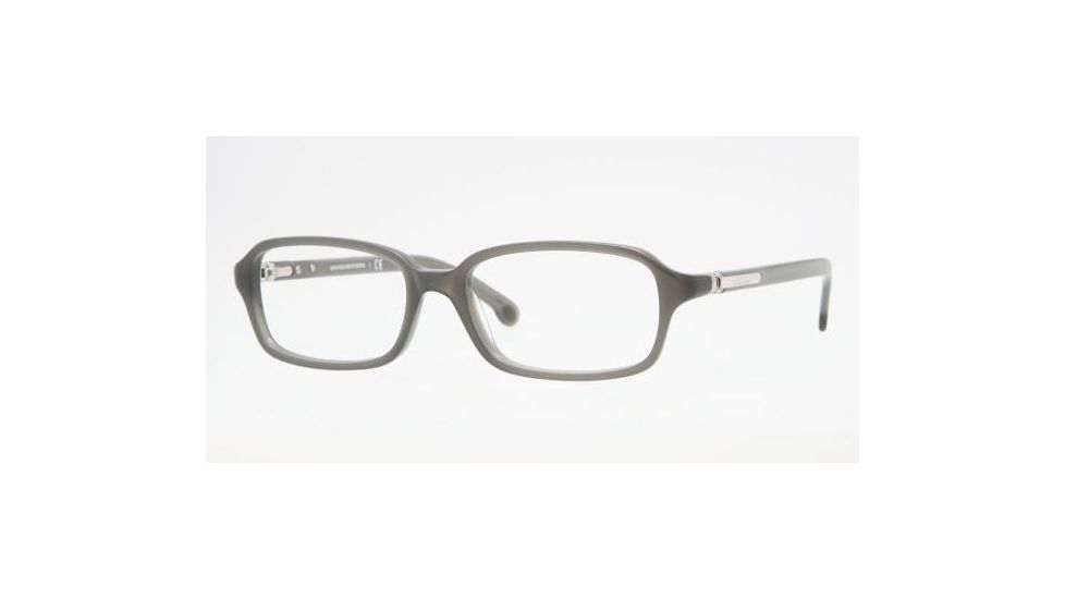 Brooks Brothers BB731 SV Prescription Eyeglasses - Grey Solid Frame / 55 mm Prescription Lenses, 6035-5516