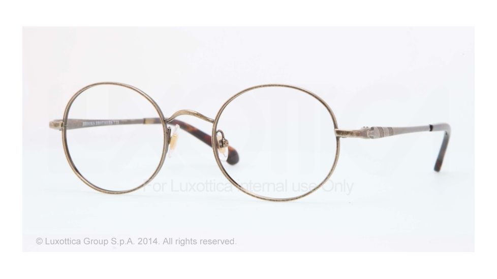 Brooks Brothers BB1025 Bifocal Prescription Eyeglasses 1641-48 - Antique Brass Frame