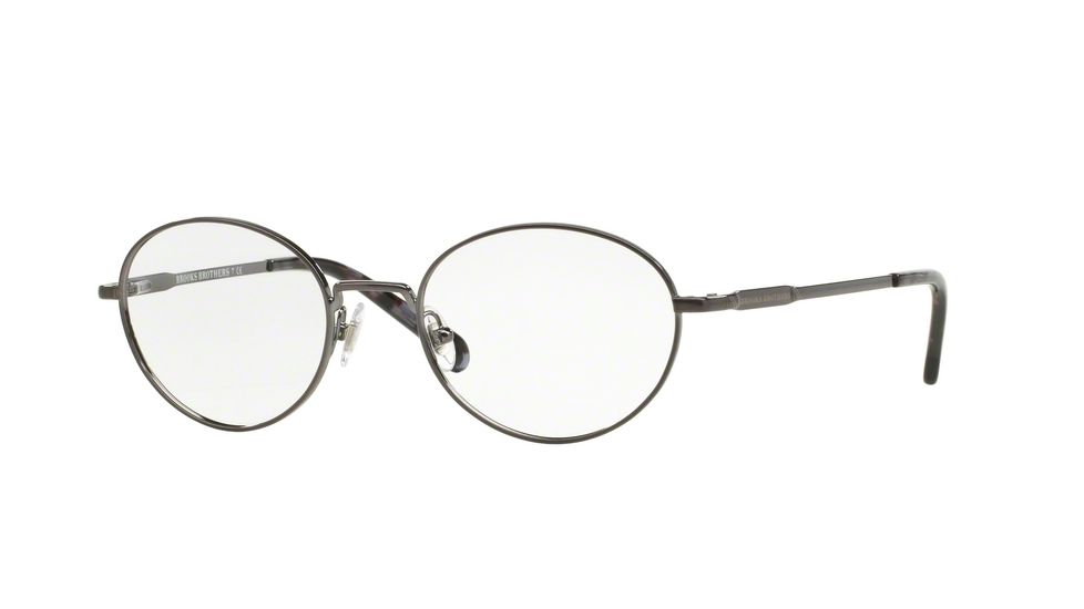 Brooks Brothers BB1032 Progressive Prescription Eyeglasses 1630-48 - Brushed Gunmetal Frame