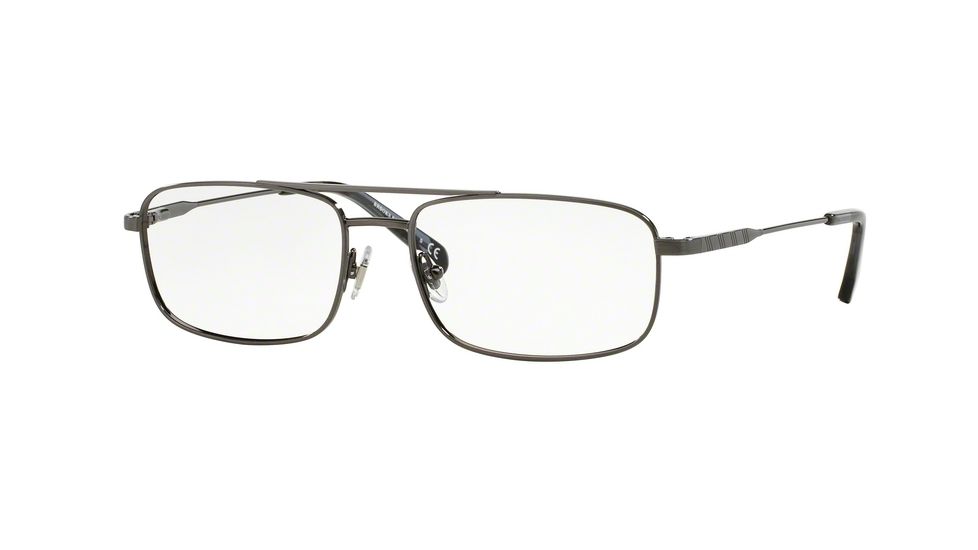 Brooks Brothers BB1033 Progressive Prescription Eyeglasses 1630-53 - Brushed Gunmetal Frame