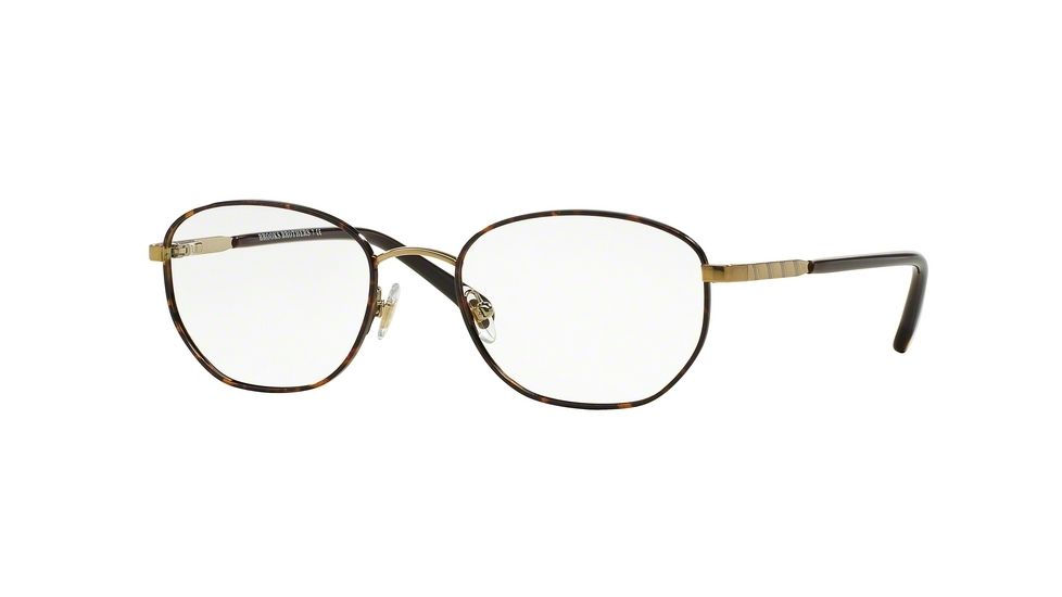 Brooks Brothers BB1038 Progressive Prescription Eyeglasses 1667-52 - Gold/Tortoise Frame