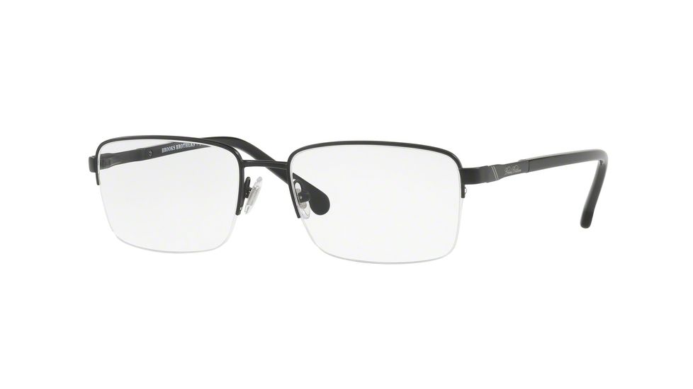 Brooks Brothers BB1044 Single Vision Prescription Eyeglasses 1502-54 - Matte Black Frame