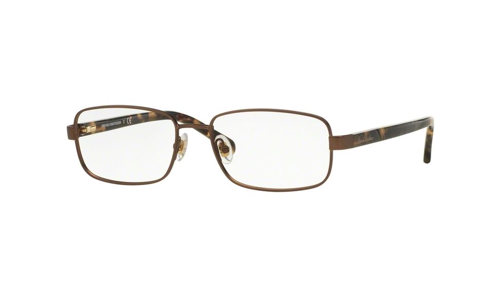 Brooks Brothers BB1045 Bifocal Prescription Eyeglasses 1671-53 - Brown/retro Tort Frame