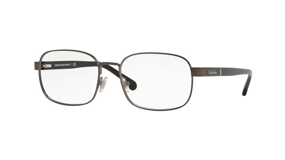 Brooks Brothers BB1059 Prescription Eyeglasses, 54mm, Satin Dark Gunmetal, BB1059-1221-54-SV