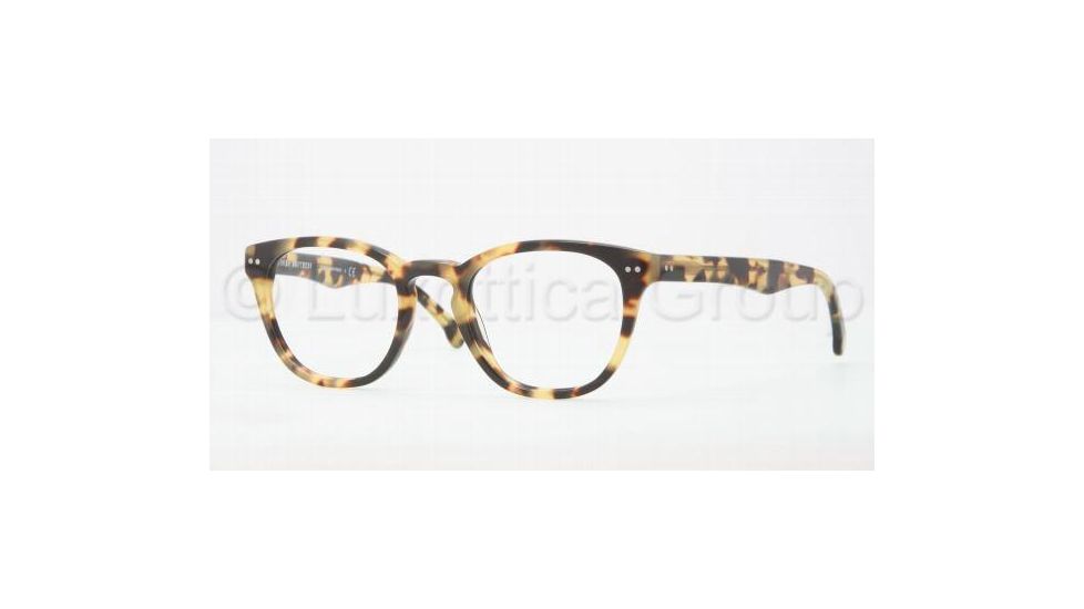 Brooks Brothers BB2005 Single Vision Prescription Eyeglasses 6004-4720 - Spotty Tortoise Frame, Demo Lens Lenses