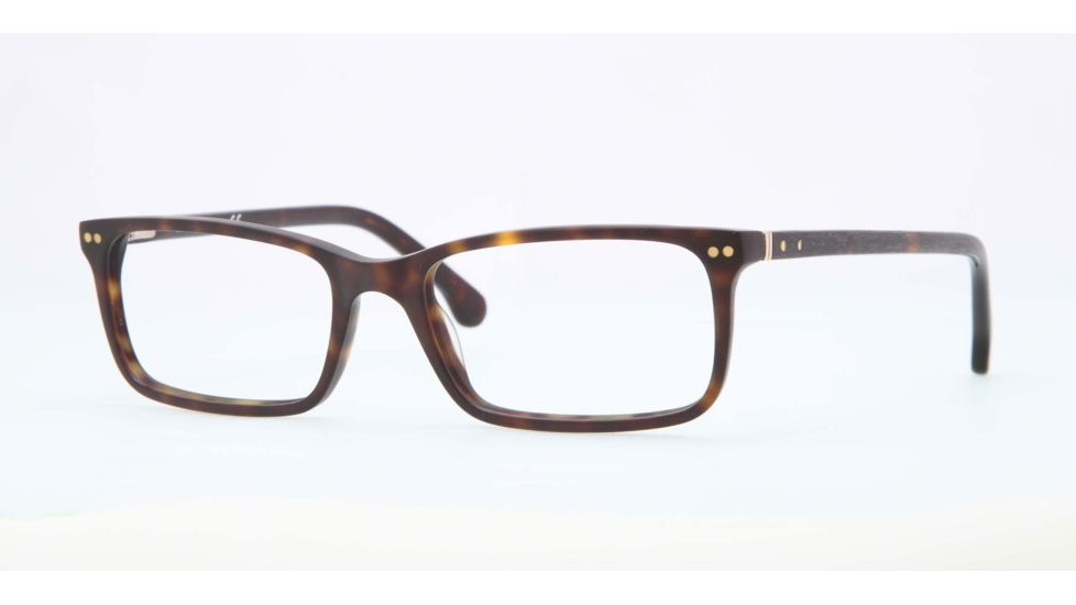Brooks Brothers BB2011 BB2011 Single Vision Prescription Eyeglasses 6001-52 - Dark Tortoise Frame, Demo Lens Lenses