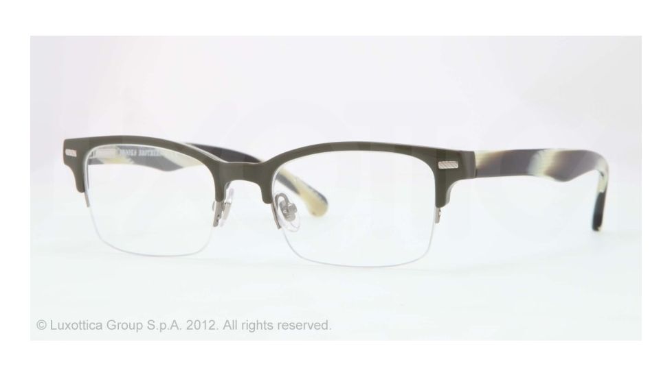 Brooks Brothers BB2014 Progressive Prescription Eyeglasses 5334-50 - Olive Frame, Demo Lens Lenses