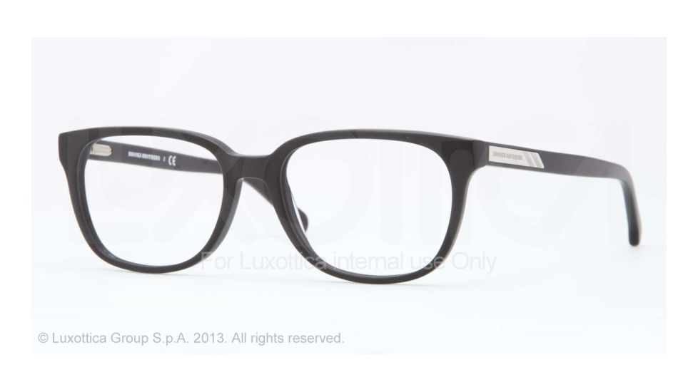 Brooks Brothers BB2017 Progressive Prescription Eyeglasses 6064-52 - Matte Black Frame