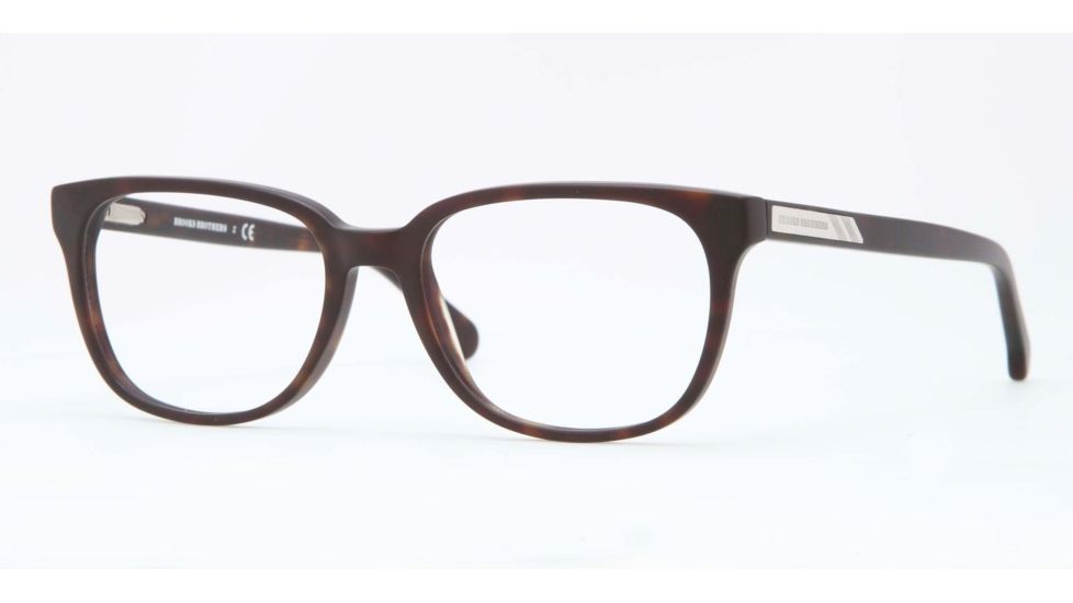 Brooks Brothers BB2017 Progressive Prescription Eyeglasses 6065-52 - Matte Tortoise Frame