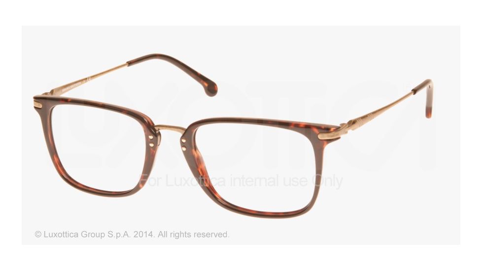 Brooks Brothers BB2020 Single Vision Prescription Eyeglasses 6001-53 - Dark Tortoise Frame