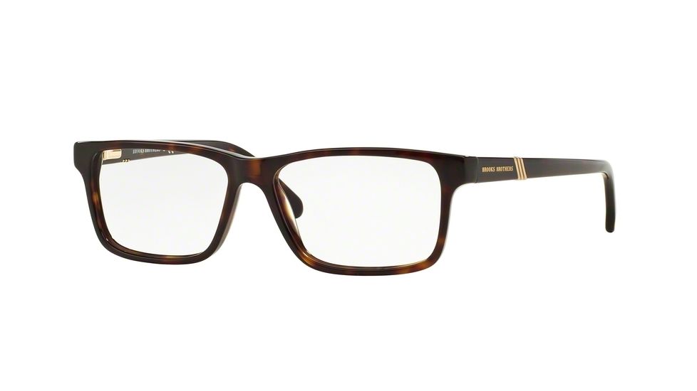 Brooks Brothers BB2025 Progressive Prescription Eyeglasses 6000-53 - Dark Tortoise Frame