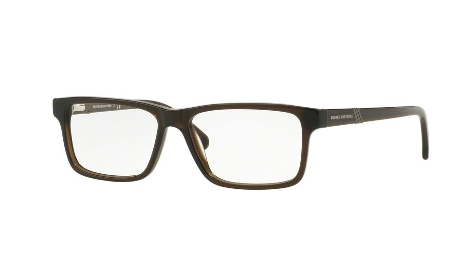 Brooks Brothers BB2025 Progressive Prescription Eyeglasses 6085-53 - Olive Frame