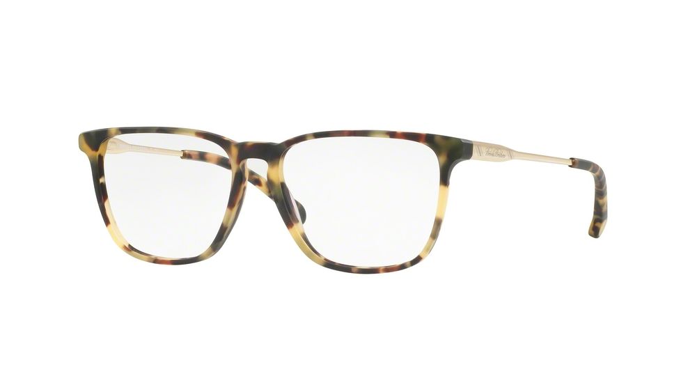Brooks Brothers BB2034 Single Vision Prescription Eyeglasses 6125-52 - Matte Spotty Tort/gold Frame